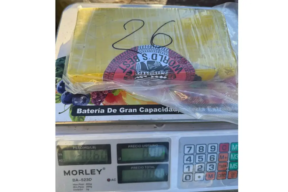 Un paquete de la droga