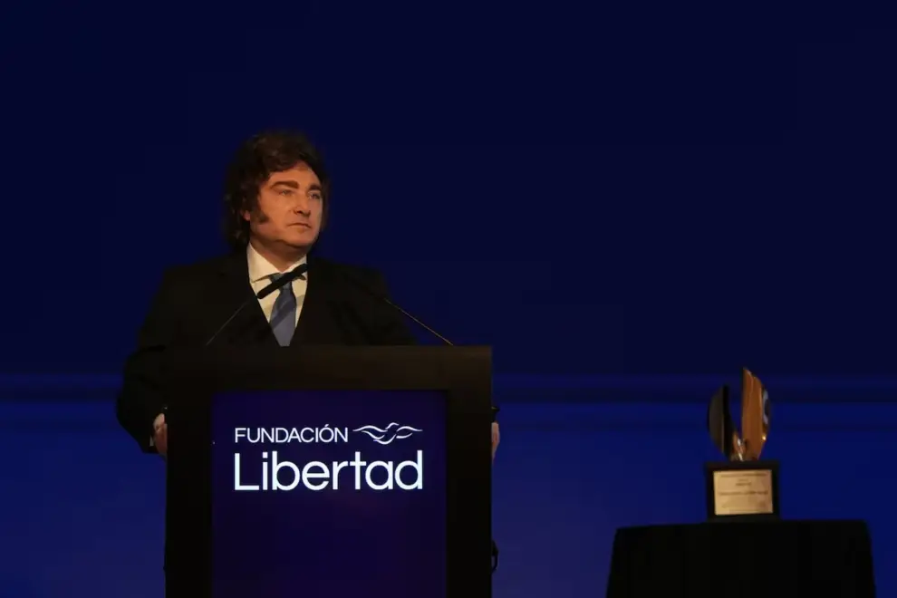 Milei en la Fundación Libertad