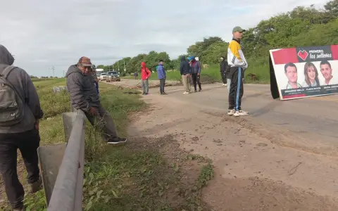 El corte en la ruta nacional 34