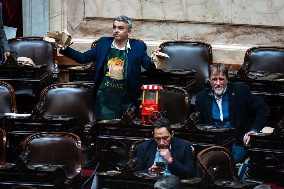 Pochoclos en diputados