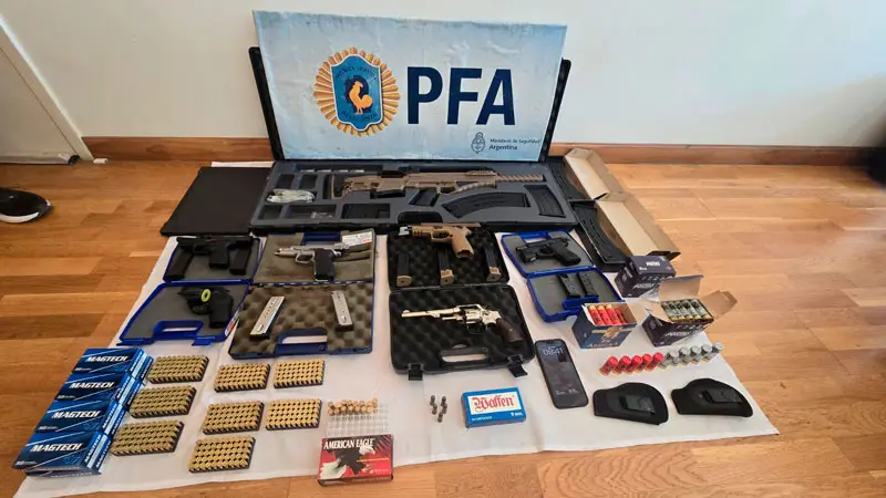 Elementos secuestrados por la PFA.