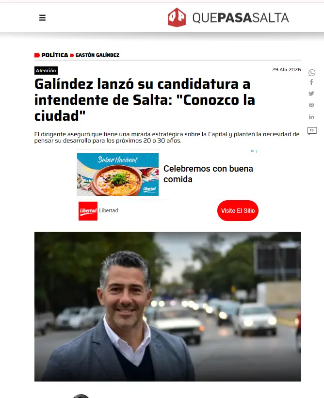 Publicación del medio QPS.