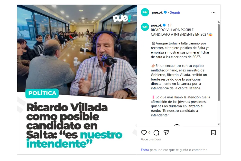 Publicación de PUE.