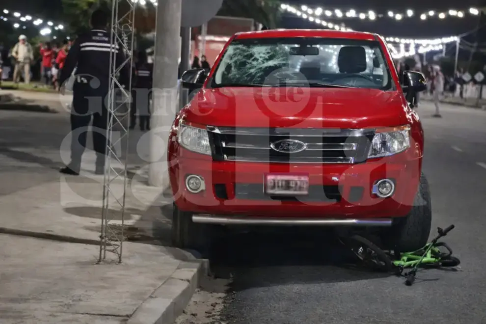 La camioneta que conducía el imputado