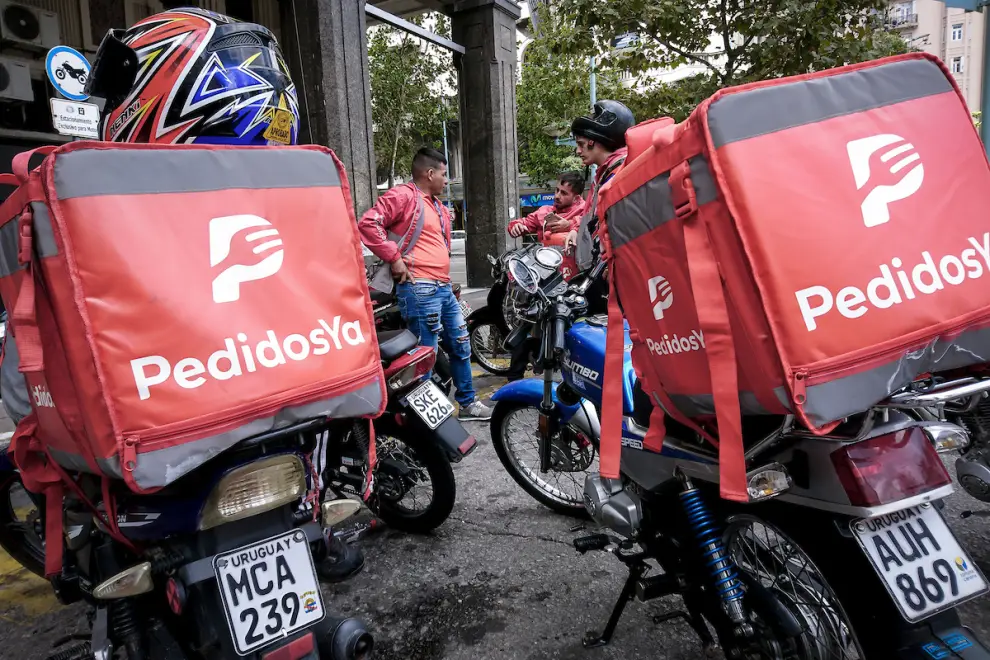 Trabajadores de Pedidos Ya.