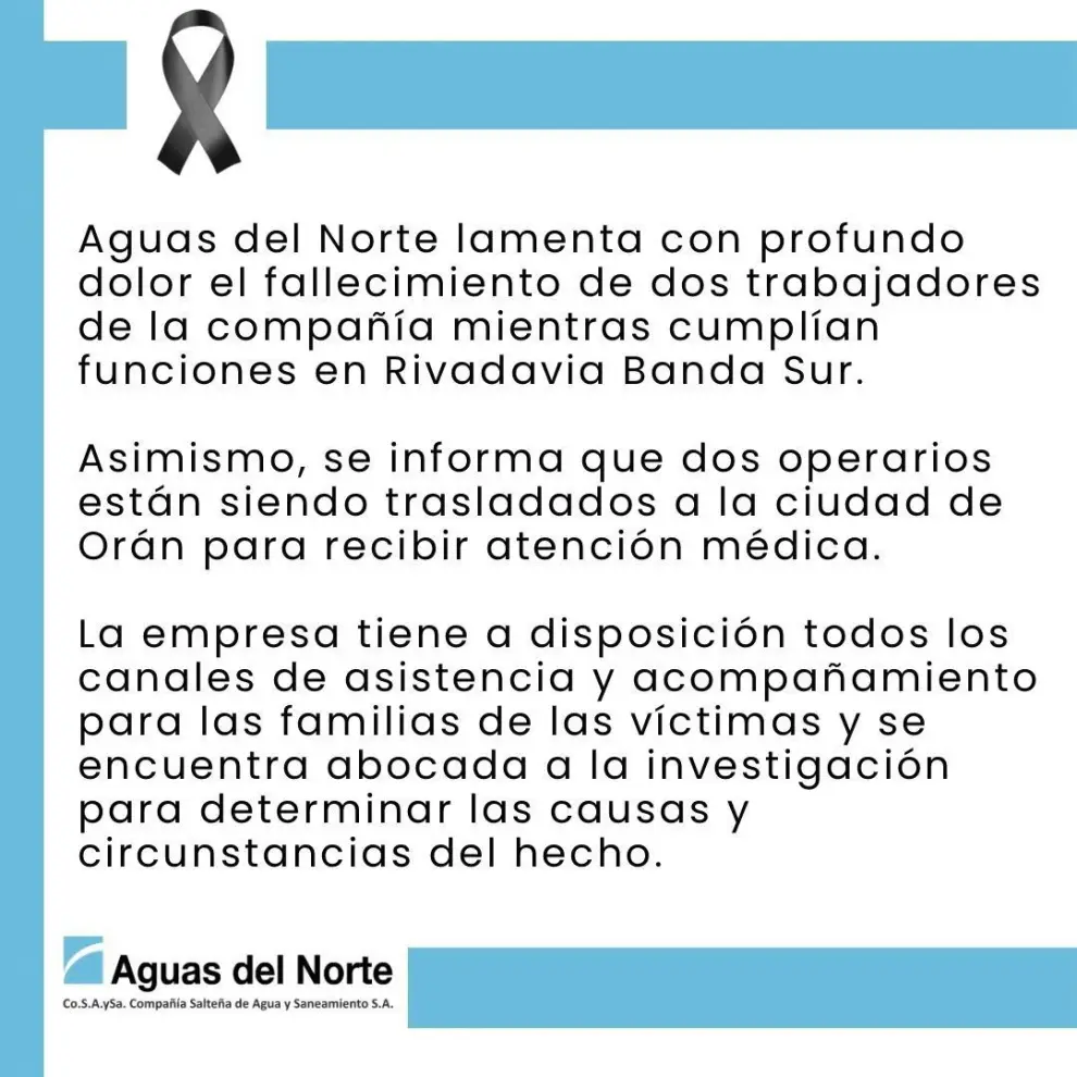 Comunicado oficial.
