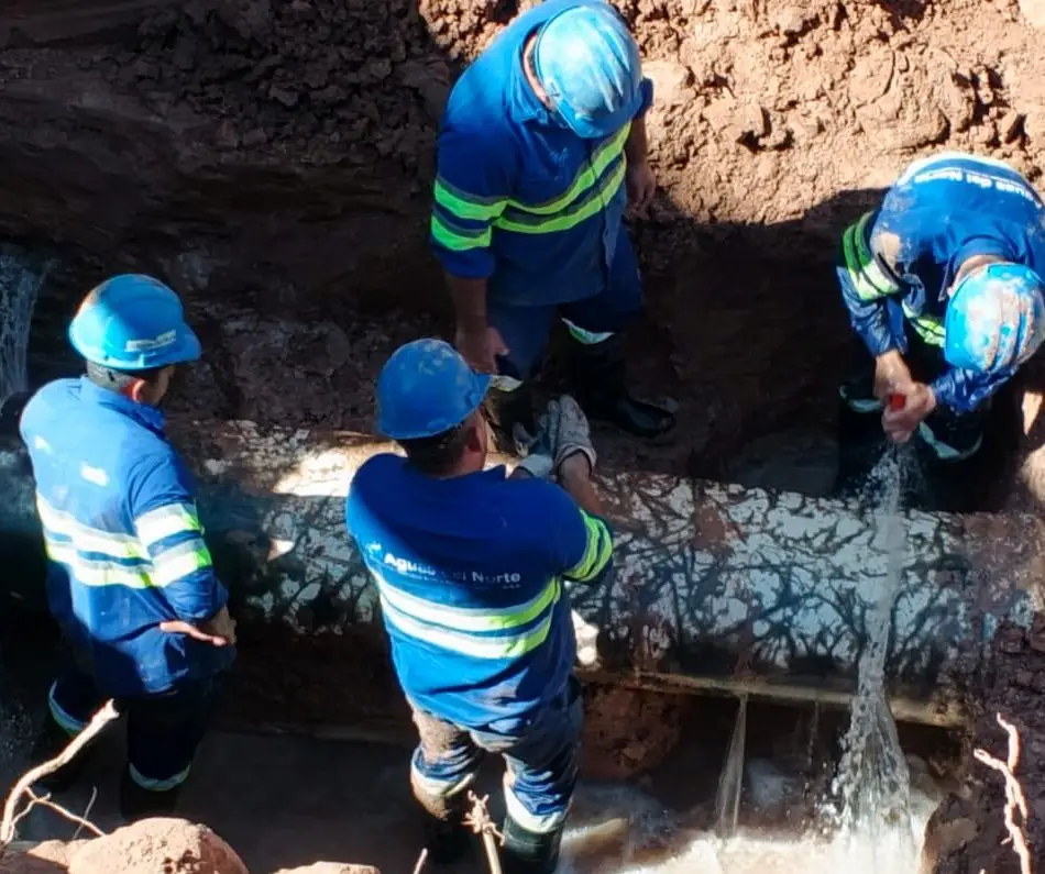 Trabajadores de Aguas del Norte.