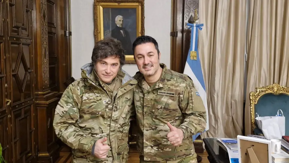 Javier Milei y Luis Petri