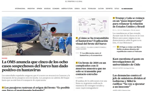 Portada de El País
