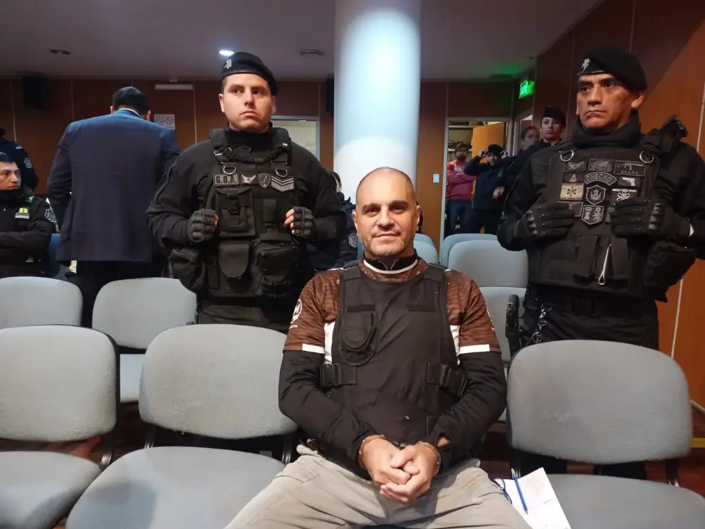 Leonardo Cositorto en una de las audiencias en Salta.
