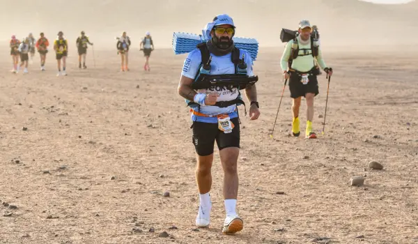Albert Tejerina en la Marathon Des Sables, en el Desierto del Sahara