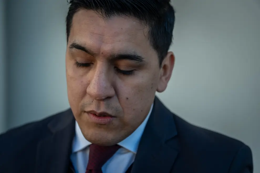 Familiares de Fabiana Andrada Reyes en ciudad judicial (Ezequiel Reyes)