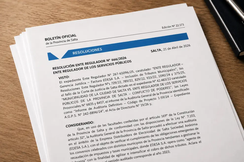 La resolución emitida por el Ente y publicada en el Boletín Oficial