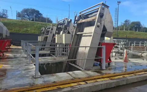 La planta de líquidos cloacales en Córdoba.