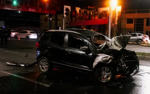 Accidente en avenida Paraguay