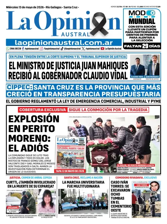 Tragedia en Perito Moreno