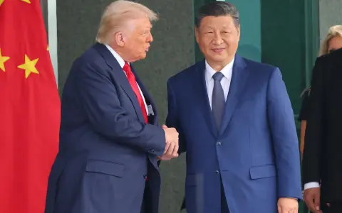 Trump y Xi Jinping en Beijing