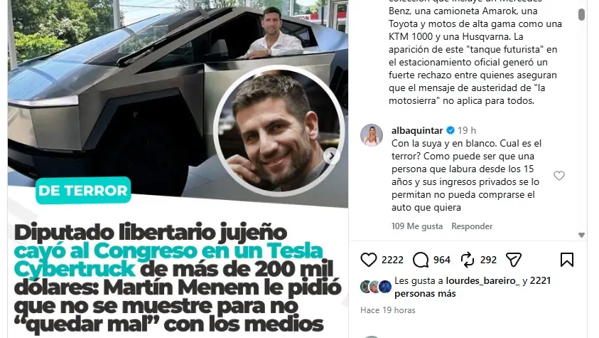Posteo en Instagram