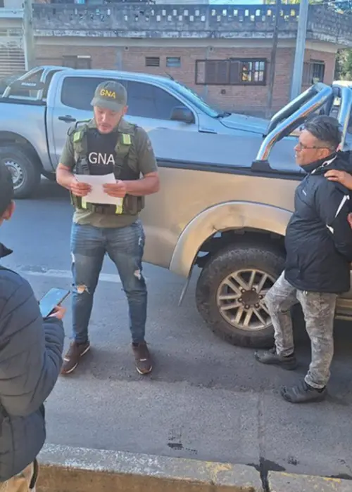 El ahora condenado y exgendarme Carlos Sorani fue detenido en la vía pública, el 25 de mayo de 2025.