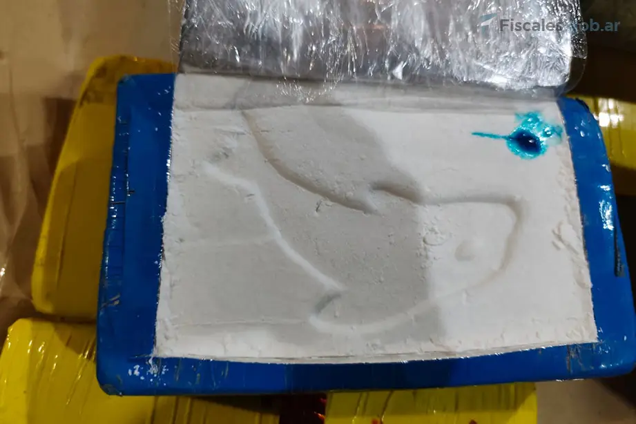 Parte de la droga secuestrada