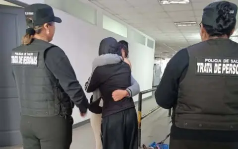 Adolescente rescatada en Yacuiba.