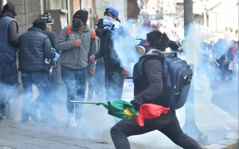 Protestas contra el Gobierno de Rodrigo Paz en El Alto, Bolivia.