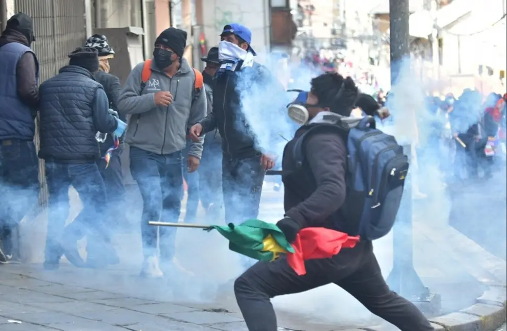 Protestas contra el Gobierno de Rodrigo Paz en El Alto, Bolivia.