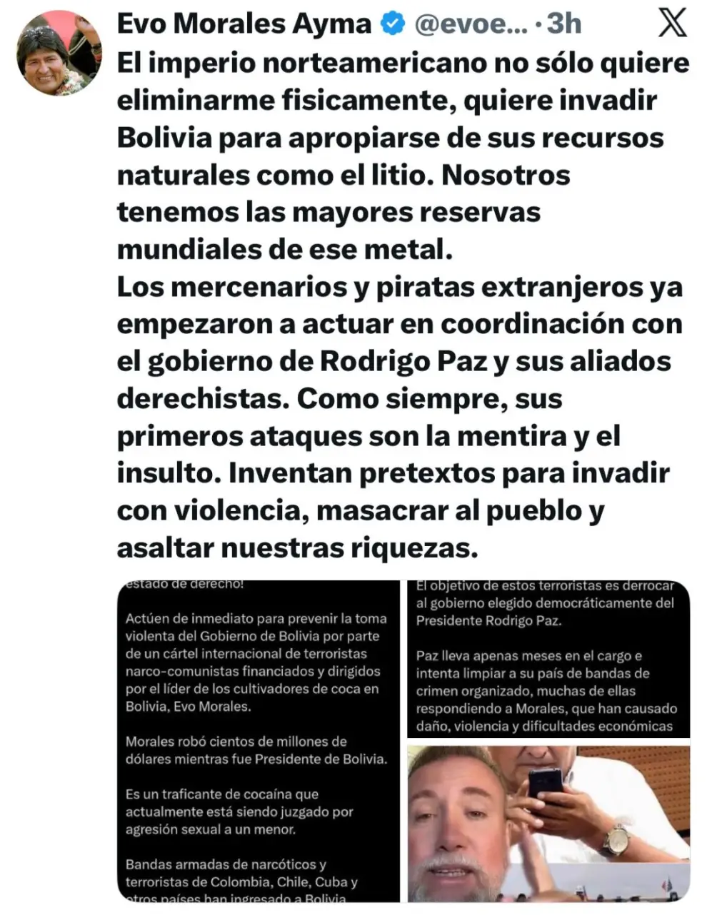 X de Evo Morales