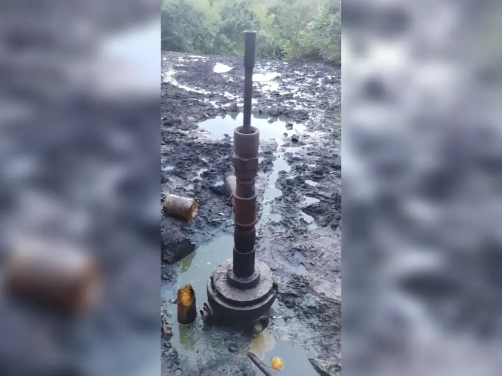 El foco de contaminación detectado en las sierras de Aguaragüe.