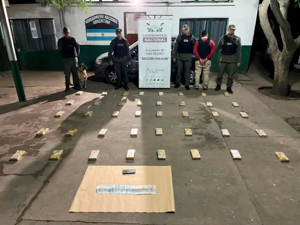 Droga secuestrada en Jujuy en un automóvil que viajaba a una localidad salteña 