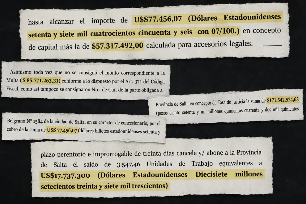 Imagen generada a partir de recortes de los documentos del expediente.