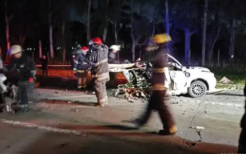 Brutal choque en San Vicente.