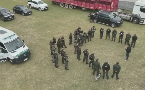 Gendarmería realizó distintos allanamientos en la provincia.