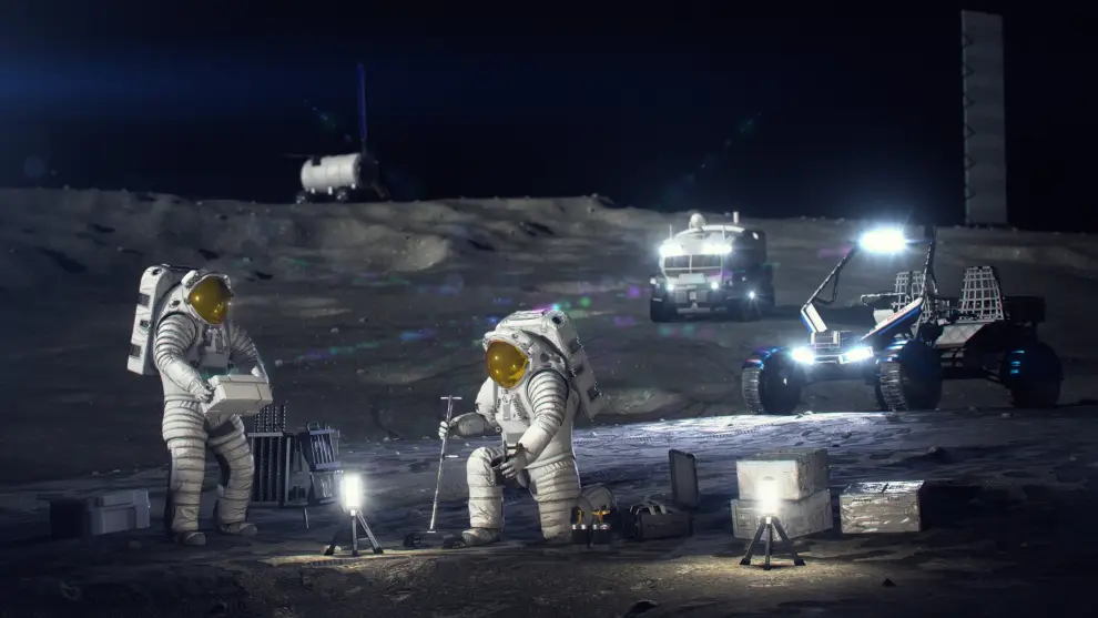  La NASA eligió a Blue Origin para construir la primera base lunar