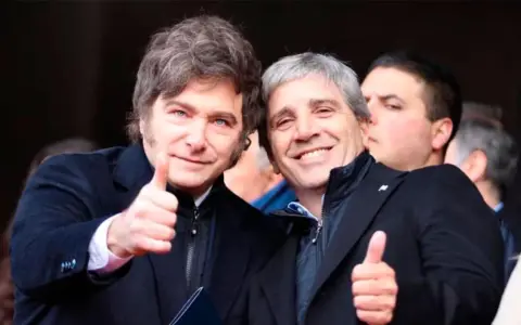 Javier Milei y Luis Caputo