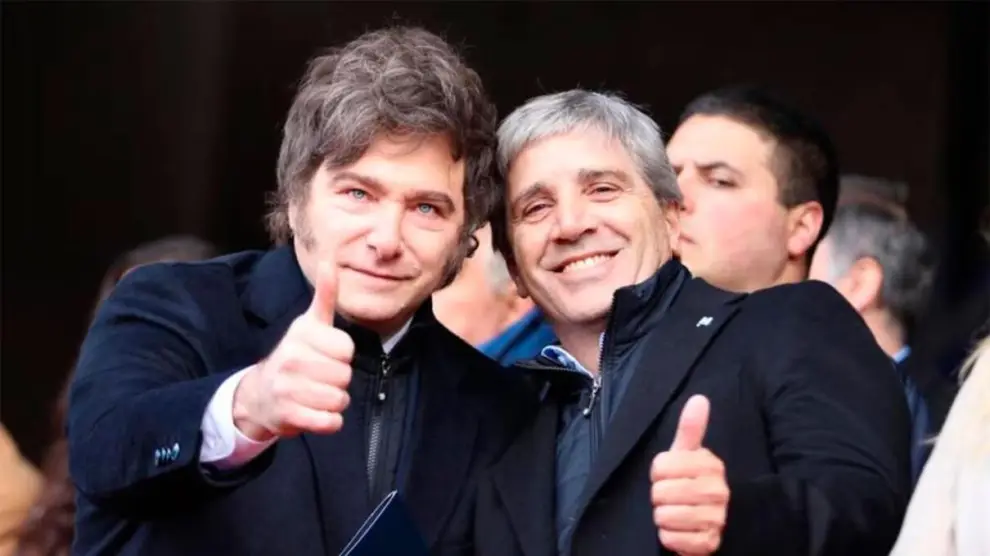 Javier Milei y Luis Caputo