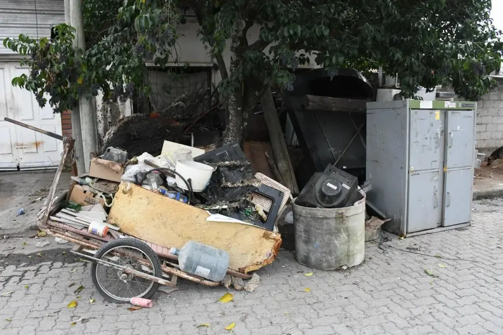 Residuos acumulados en la zona norte.