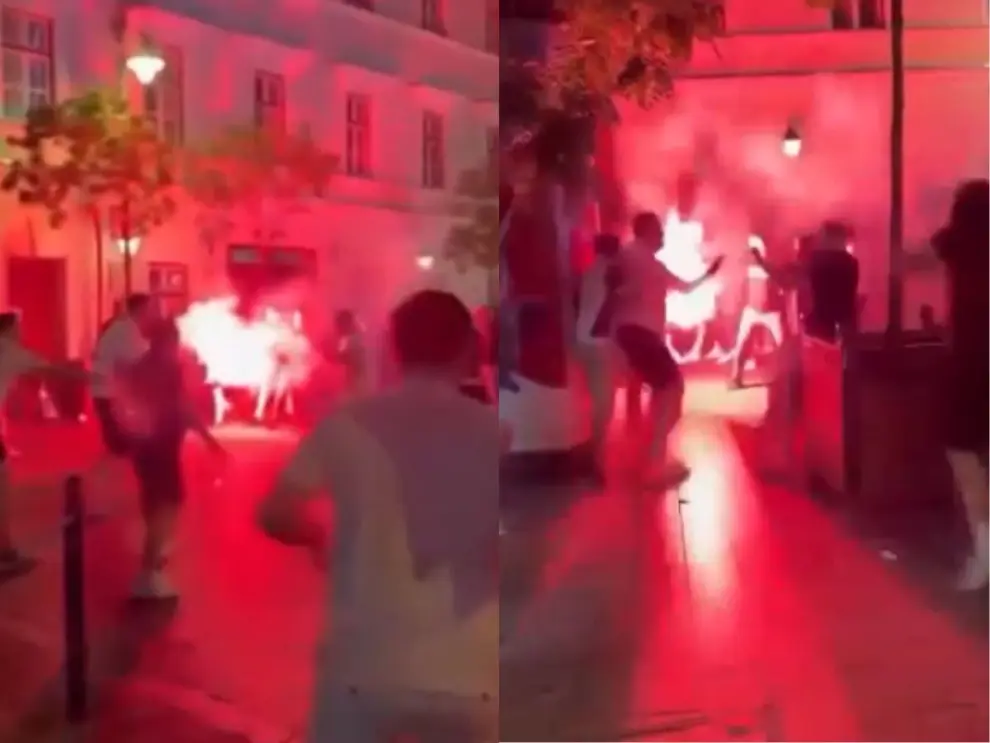 Gravísimos enfrentamientos entre barras en Budapest, en la previa de la final de la Champions.