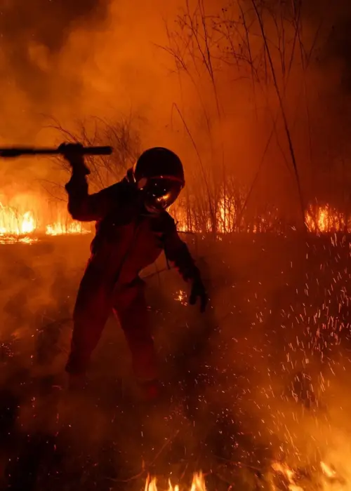 Incendio en Salta, Bomberos voluntarios 