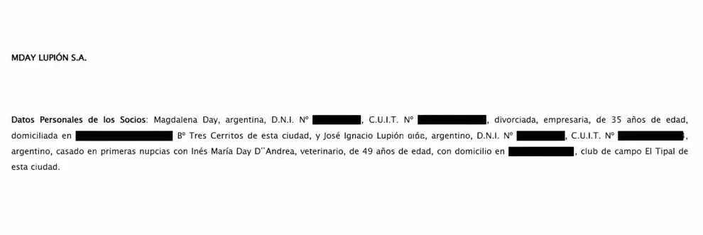 Recorte de Boletín Oficial.
