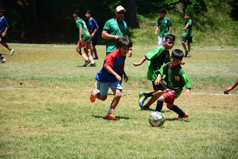 Una alarma, dejó de jugar (Niños jugando al fútbol imagen ilustrativa)