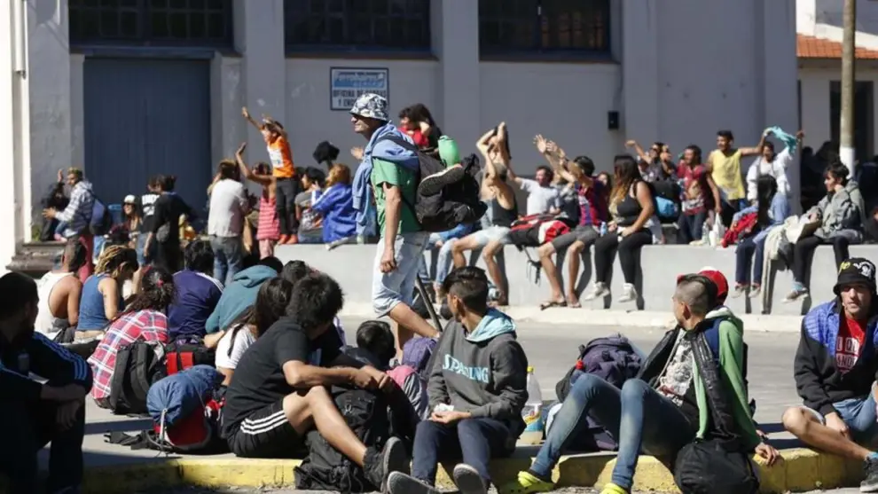  Imágenes de los fanáticos del Indio Solari volviendo del recital