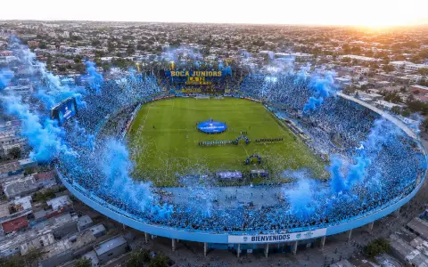 El estadio El Teniente de Rancagua, expectante por recibir a Boca por primera vez en su historia.