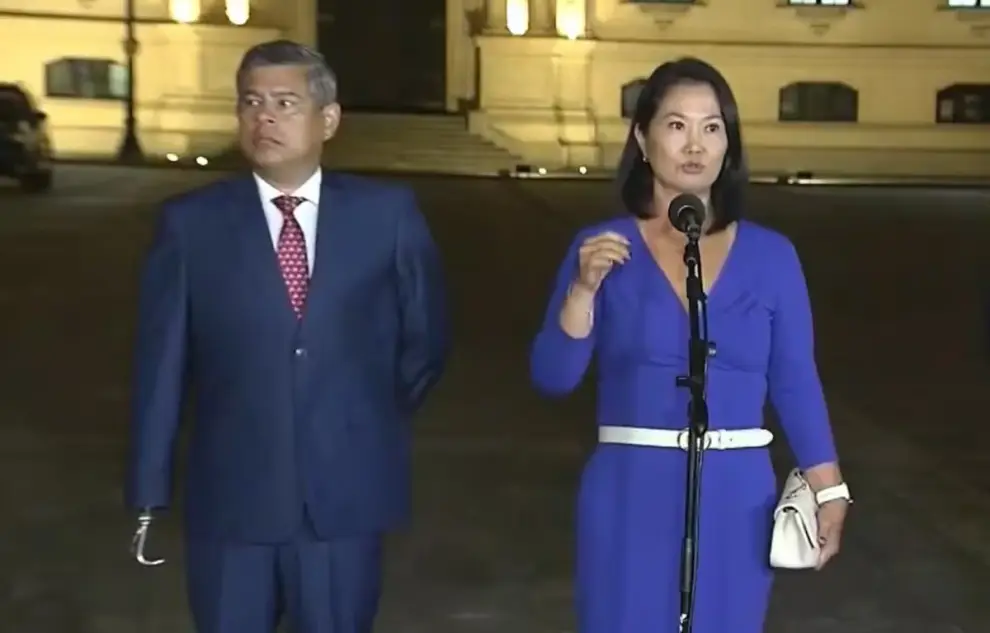 Luis Galarreta y Keiko Fujimori.