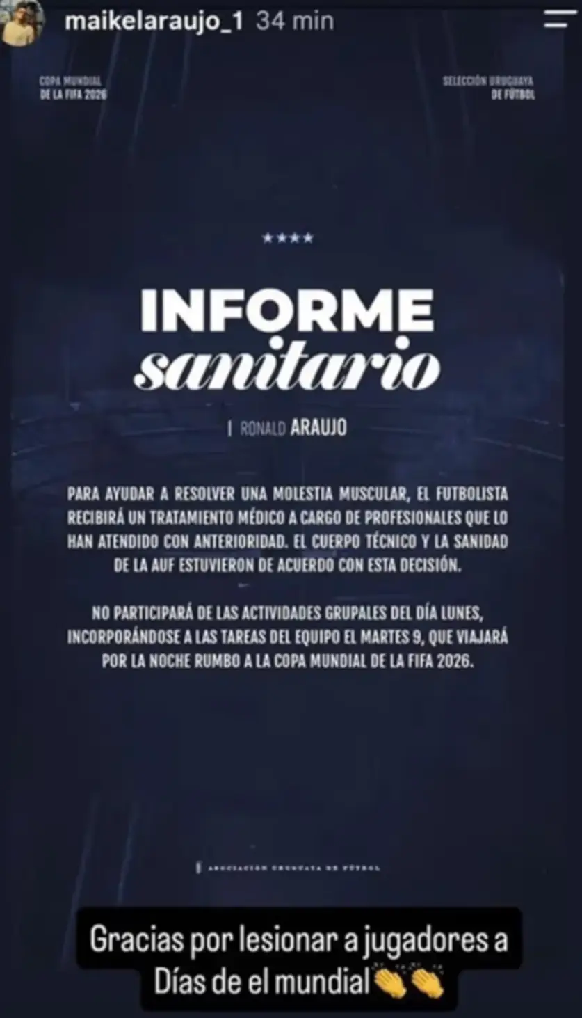 El posteo del hermano de Araujo