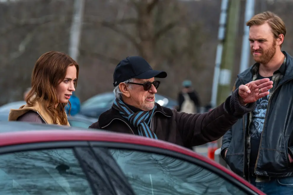 Spilberg en el ser de filmación
