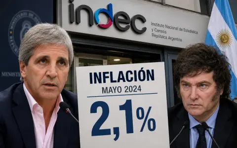 Luis Caputo y Javier Milei (IA)