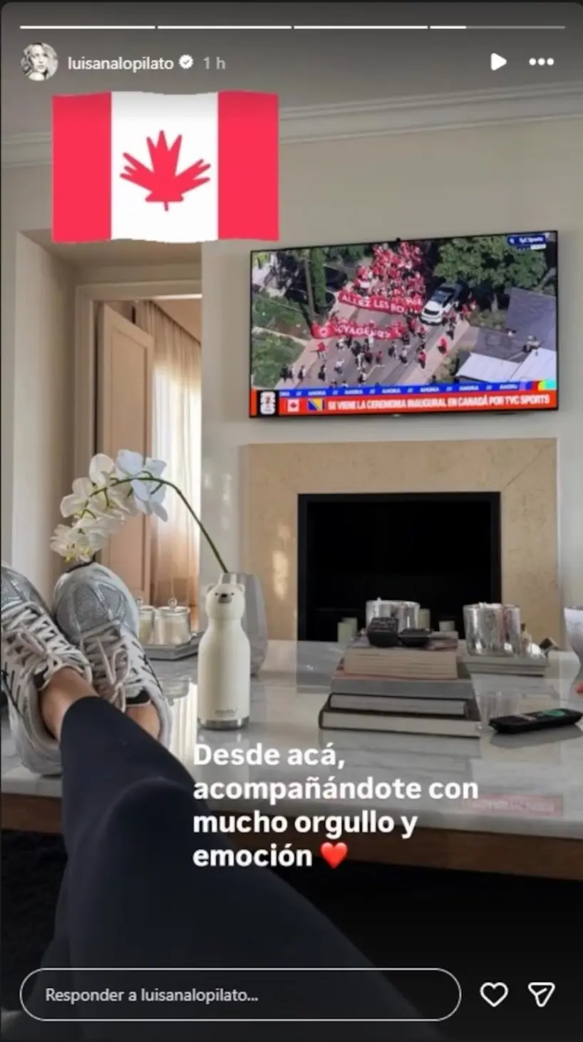 Así vivió Luisana Lopilato la inauguración del Mundial 2026 en Canadá con Michael Bublé como figura estelar