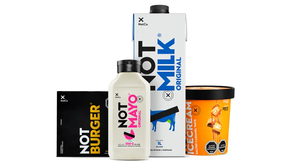 Línea de productos de NotCo.