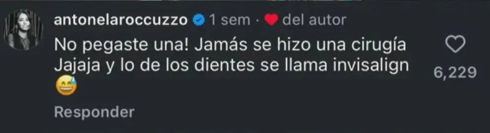 Posteo de Antonela Roccuzzo.